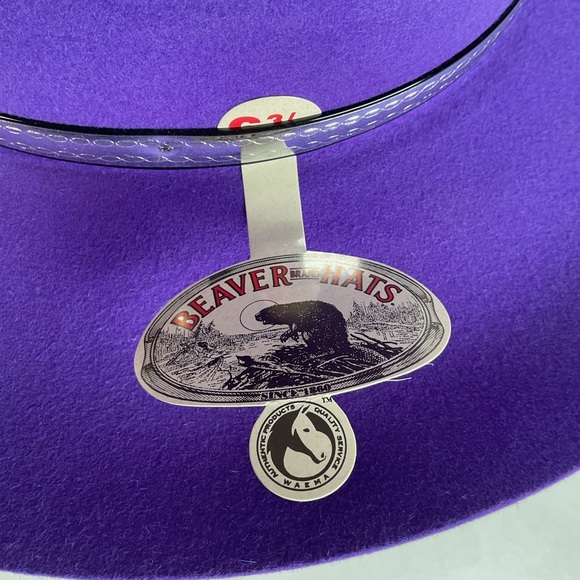 Beaver Brand Purple Cowgirl Hat 6 3/4” USA Made 5X main image 12